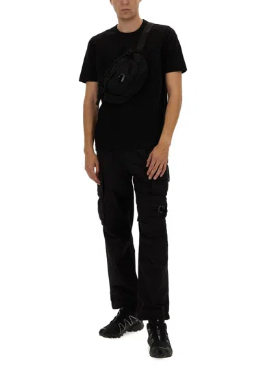 C.p. Company C.p.company Total Eclipse Blue Cotton Cargo Pants