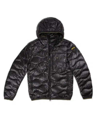 Blauer Horizontal Wave-quilted Down Jacket With Functional Details