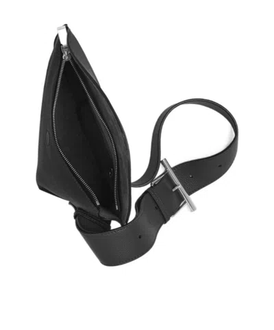 Alexander Mcqueen Alexander Mc Queen Sling T Bar Black Shoulder Bag In Black