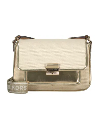 Michael Kors Bradshaw Metallic-panel Flap Shoulder Bag