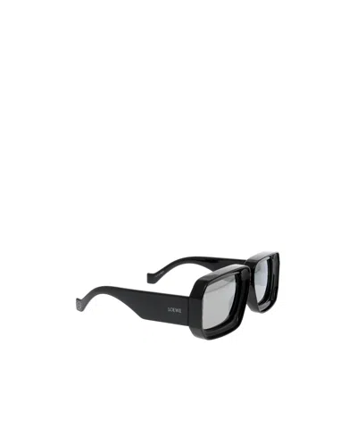 Loewe Signature Square Mirrored Sunglasses
