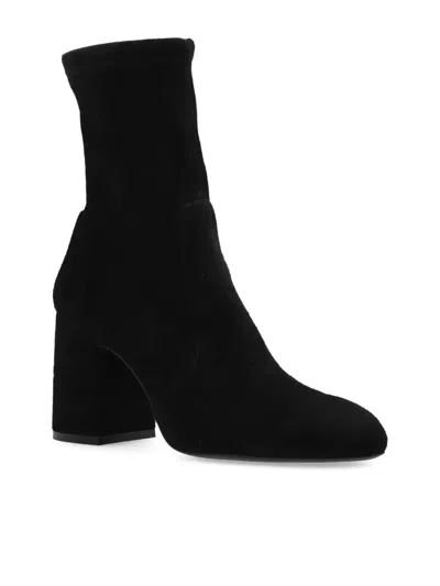 Stuart Weitzman Flareblock Womens Suede Pull On Ankle Boots