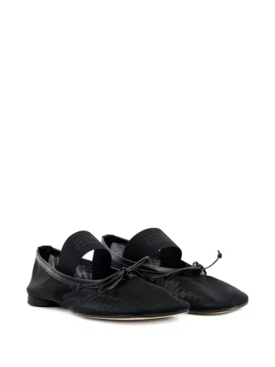 Mm6 Maison Margiela Mm6 By Maison Margiela "anatomic" Ballet Flats – Black In Black