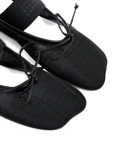 Mm6 Maison Margiela Mm6 By Maison Margiela "anatomic" Ballet Flats – Black In Black