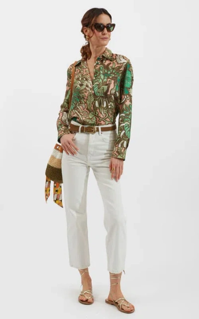 La Doublej Boy Shirt Anemone Pink Olive