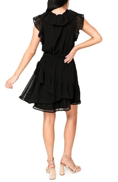 Gibsonlook Ruffles For Days Clip Dot Chiffon Minidress