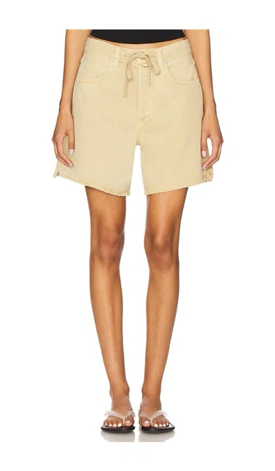 Citizen Of Humanity Brynn Linen Drawstring Short In Gobi