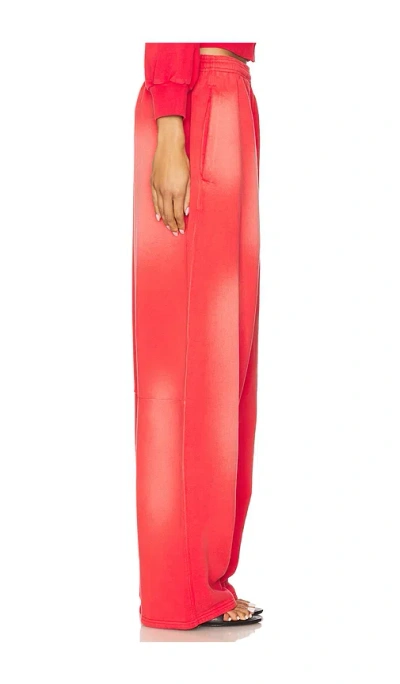 Alexander Wang Articulated Leg Sweatpant In Red