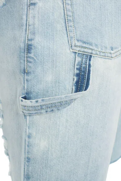 Golden Goose Marsha Denim Shorts In Blue