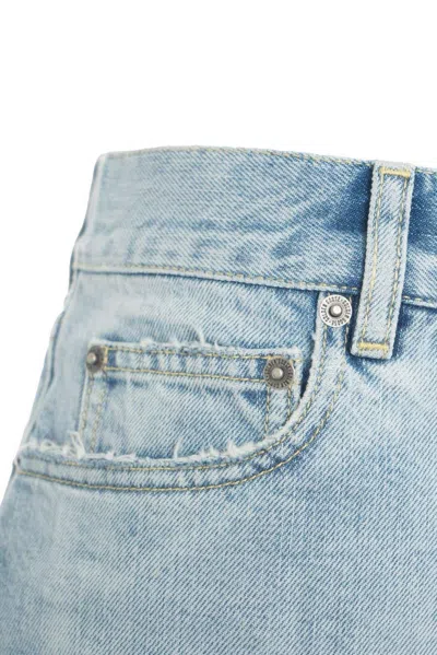 Golden Goose Marsha Denim Shorts In Blue