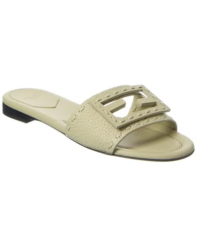 Fendi Ff Baguette Leather Sandal