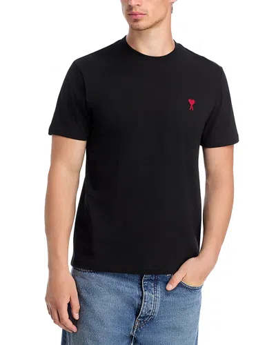 Ami Alexandre Mattiussi Ami Paris Ami De Coeur Black Oversize T Shirt