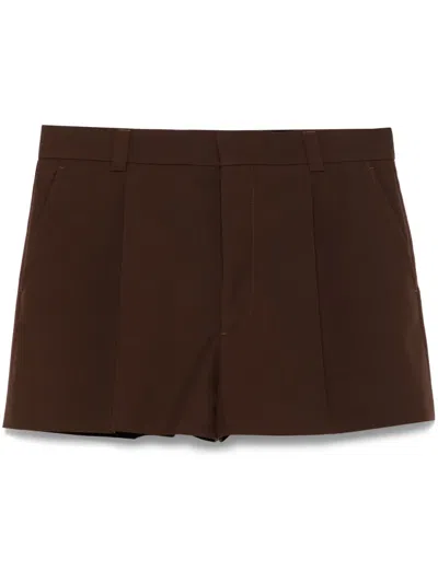 Gucci Tailored Wool Shorts With Pockets And Pleats