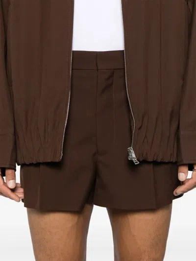 Gucci Tailored Wool Shorts With Pockets And Pleats