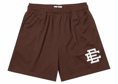 Pre-owned Eric Emanuel Men's  Ee Basic Short In Brown/white