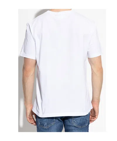 Dsquared2 White Cotton Short Sleeve T-shirts In White