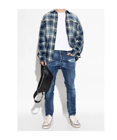 Dsquared2 White Cotton Short Sleeve T-shirts In White