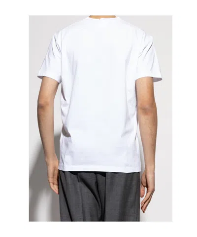 Dsquared2 White Crewneck T-shirt With Logo Lettering On The Front