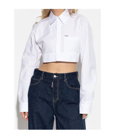 Dsquared2 Rounded Cropped Shirt
