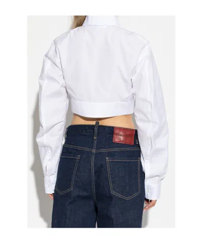 Dsquared2 Rounded Cropped Shirt