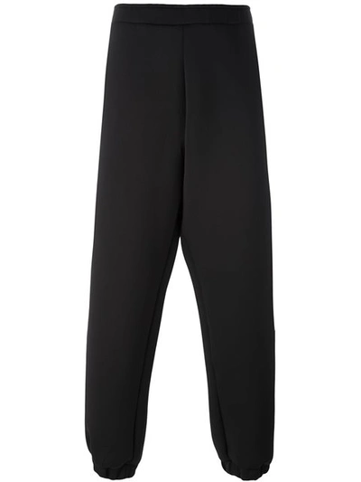 Astrid Andersen Elasticated-waist Neoprene Track Pants In Black