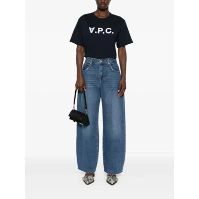 Apc A.p.c. T Shirts And Polos Blue