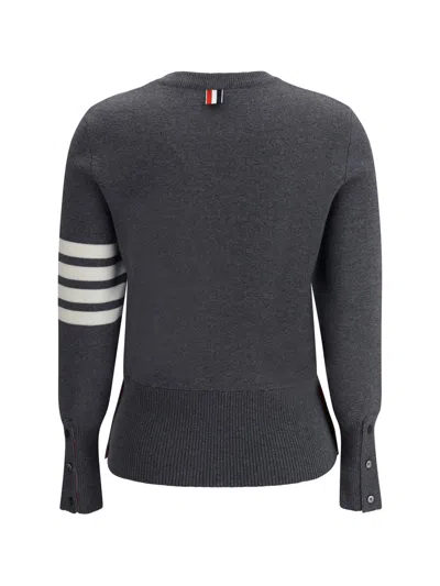 Thom Browne Virgin Wool Sweater In Gray
