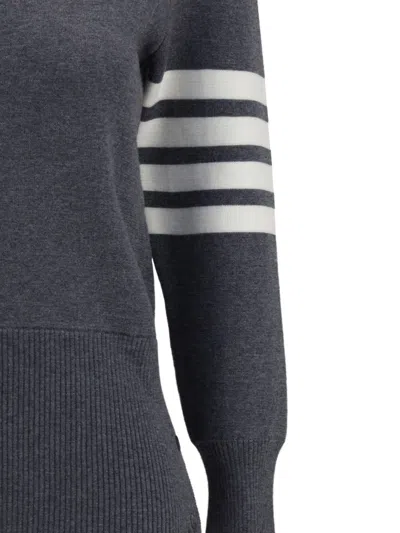 Thom Browne Virgin Wool Sweater In Gray