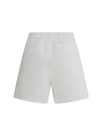 Marine Serre Women Linen Shorts