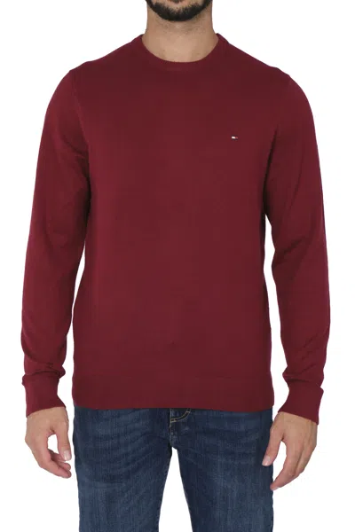 Tommy Hilfiger Long Sleeve Crew Neck Sweater With Ribbed Cuffs