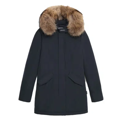 Woolrich Arctic Parka In Ramar Cloth With Removable Fur