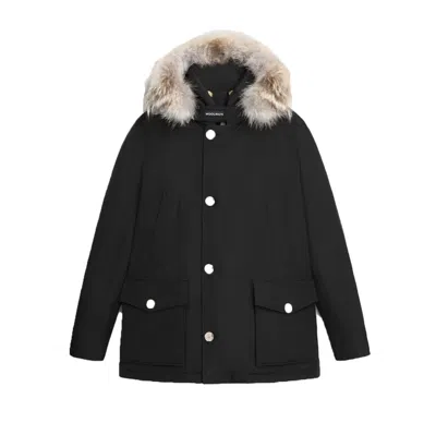 Woolrich Arctic Anorak In Ramar Cloth With Removable Fur