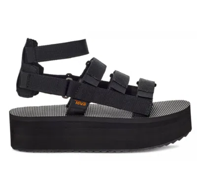 Teva Flatform Mevia W Black Women's Sandal In Black