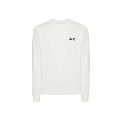 Sun 68 Sweatshirt Basic Fleece Off White