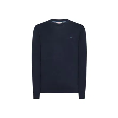 Sun 68 Sun68 - Solid Navy Sweater K34101