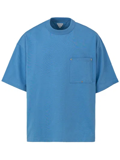 Bottega Veneta Admiral Blue Cotton T-shirt