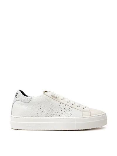 P448 Thea Platform Sneaker In White