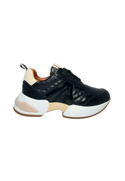 Alexander Smith Marble Leather Sneakers In Black