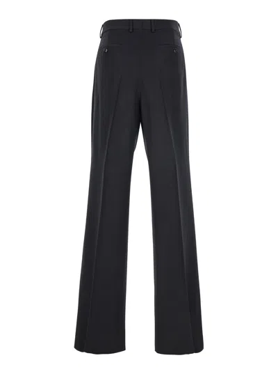 Amiri Black Pants With Belt Loops And Front Pences In Wool Blend Man
