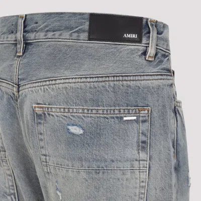 Amiri Straight Leg Mid-rise Distressed Trousers