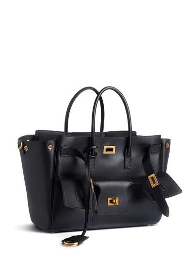 Balenciaga Mini Bel Air Leather Top Handle Bag