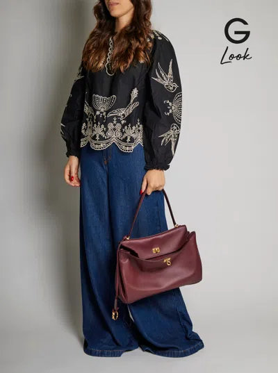 Balenciaga Medium Handbag "rodeo" In Red