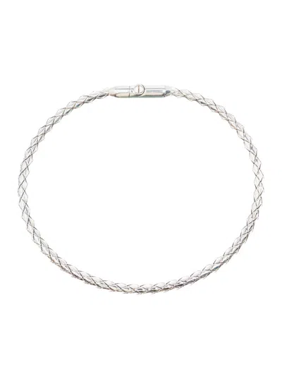 Bottega Veneta Silver Intreccio