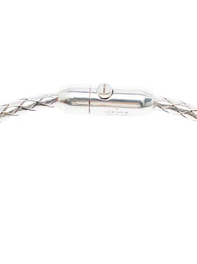 Bottega Veneta Silver Intreccio