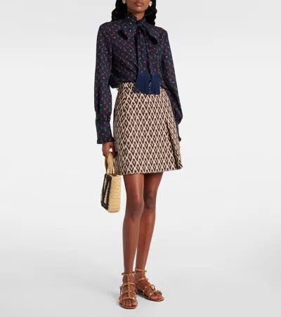 Valentino Garavani Valentino Rockstud Caged Leather Ankle Strap Sandal In Beige