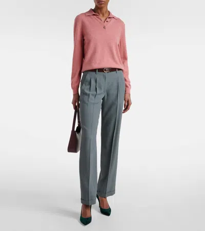 Gianvito Rossi Pointed Toe Suede Stiletto Heel Pumps In Green