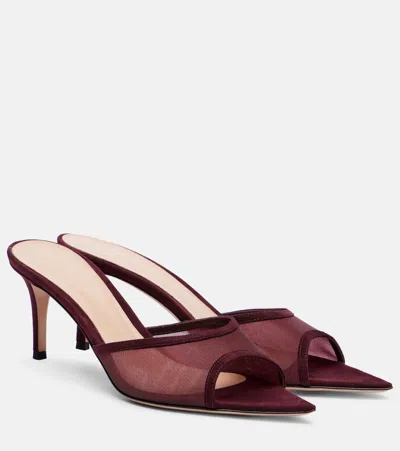Gianvito Rossi Elle 70 Mesh Mules