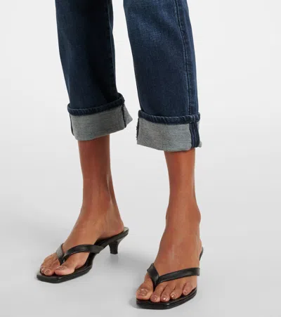 7 For All Mankind Blue Relaxed Skinny Jeans