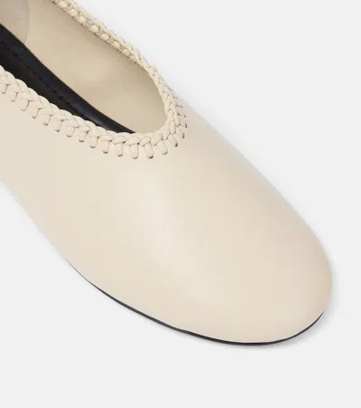 A.emery Park Embroidered Leather Ballet Flats