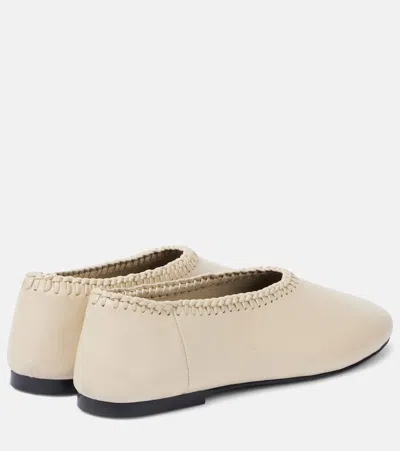 A.emery Park Embroidered Leather Ballet Flats